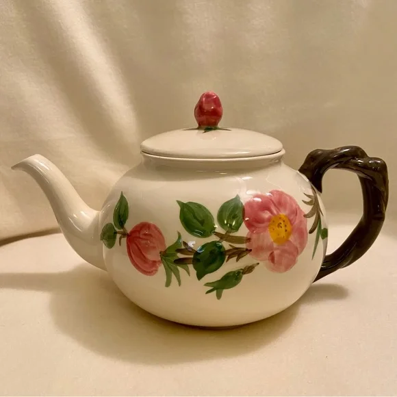 Pottery Franciscan Desert Rose Teapot ✨Vintage 1950's Franciscan